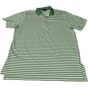 Polo Golf Performance Ralph Lauren Green Striped Polo Shirt Men's XL Golf